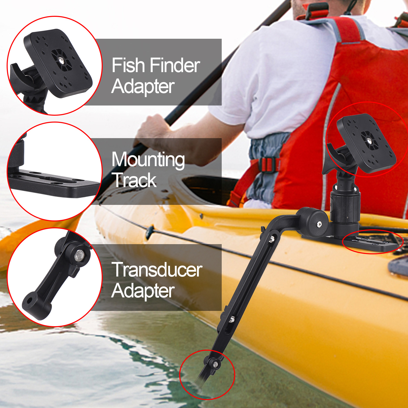 Kayak Fish Finder Mounting Pla - Fishing Kayak Fish Finder Mount ulasan dan harga