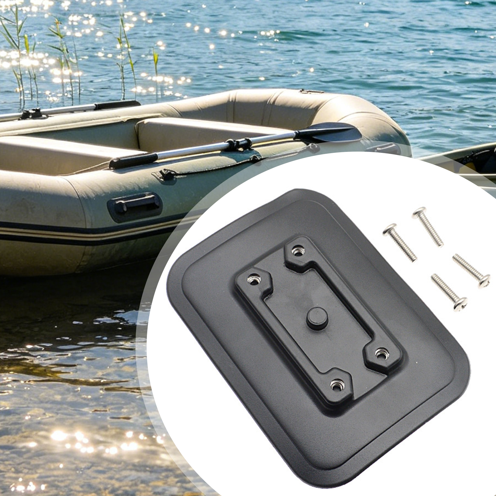 1 Set Inflatable Boat Fishing  - Fishing Kayak Rod Holder ulasan dan harga