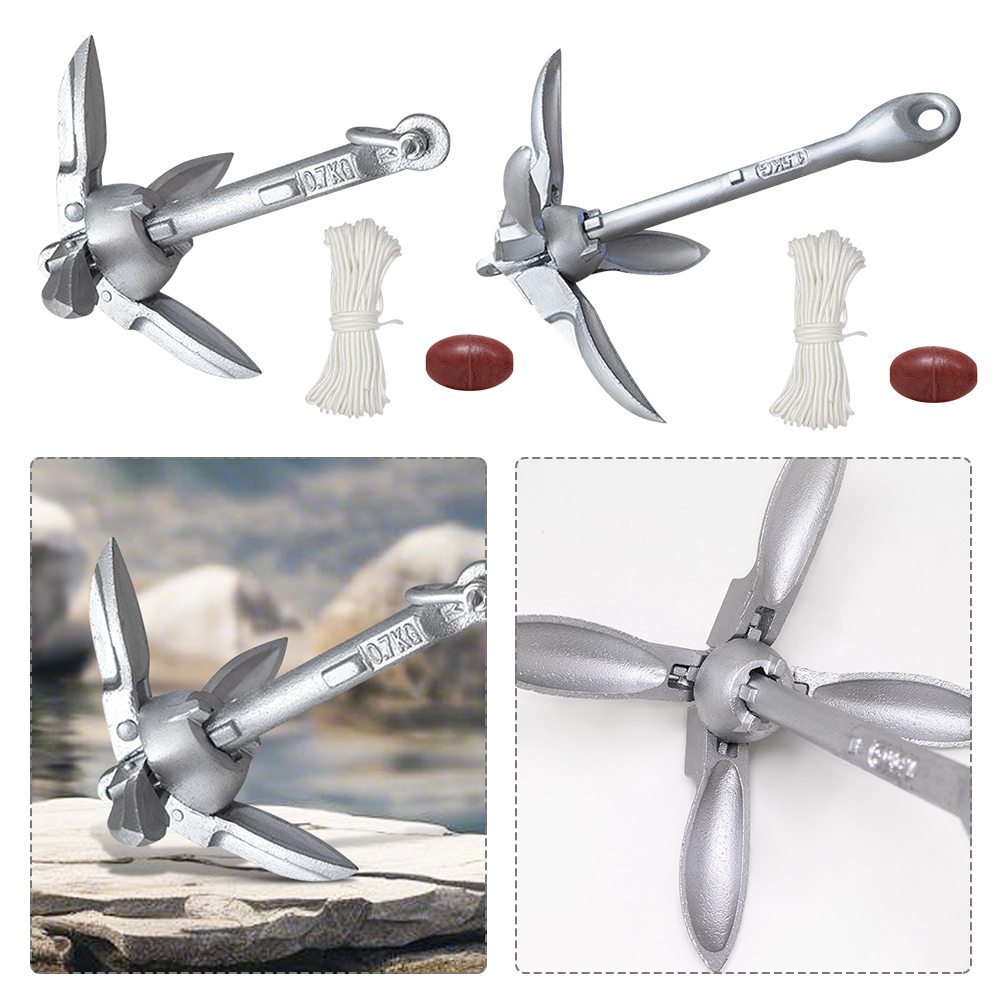 0.7/1.5KG Grapnel Anchor with  - Fishing Kayak Anchor ulasan dan harga