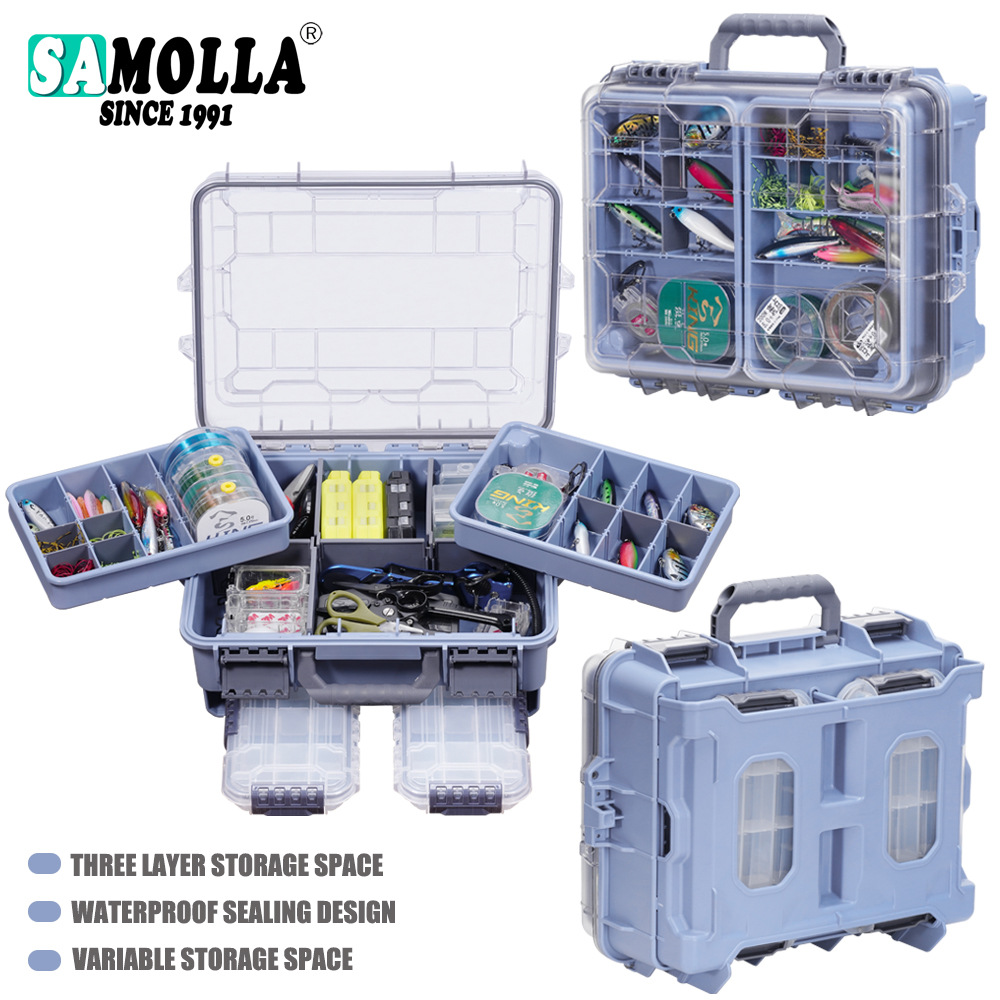 Folding Plastic Boxes Bait Sto - Fishing Kayak Crate ulasan dan harga