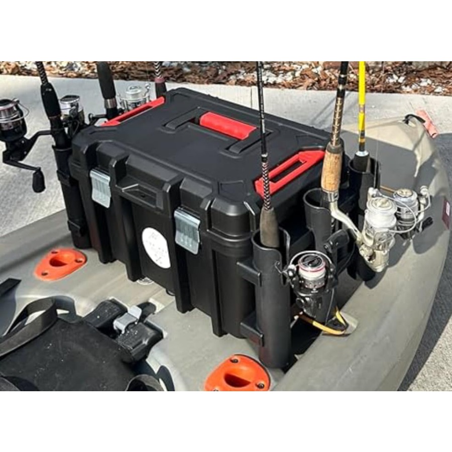 Kayak Fishing Crate - 6 Integr - Fishing Kayak Rod Holder ulasan dan harga