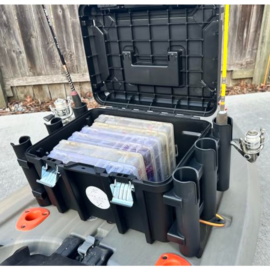 Kayak Fishing Crate - 6 Integr - Fishing Kayak Rod Holder ulasan dan harga