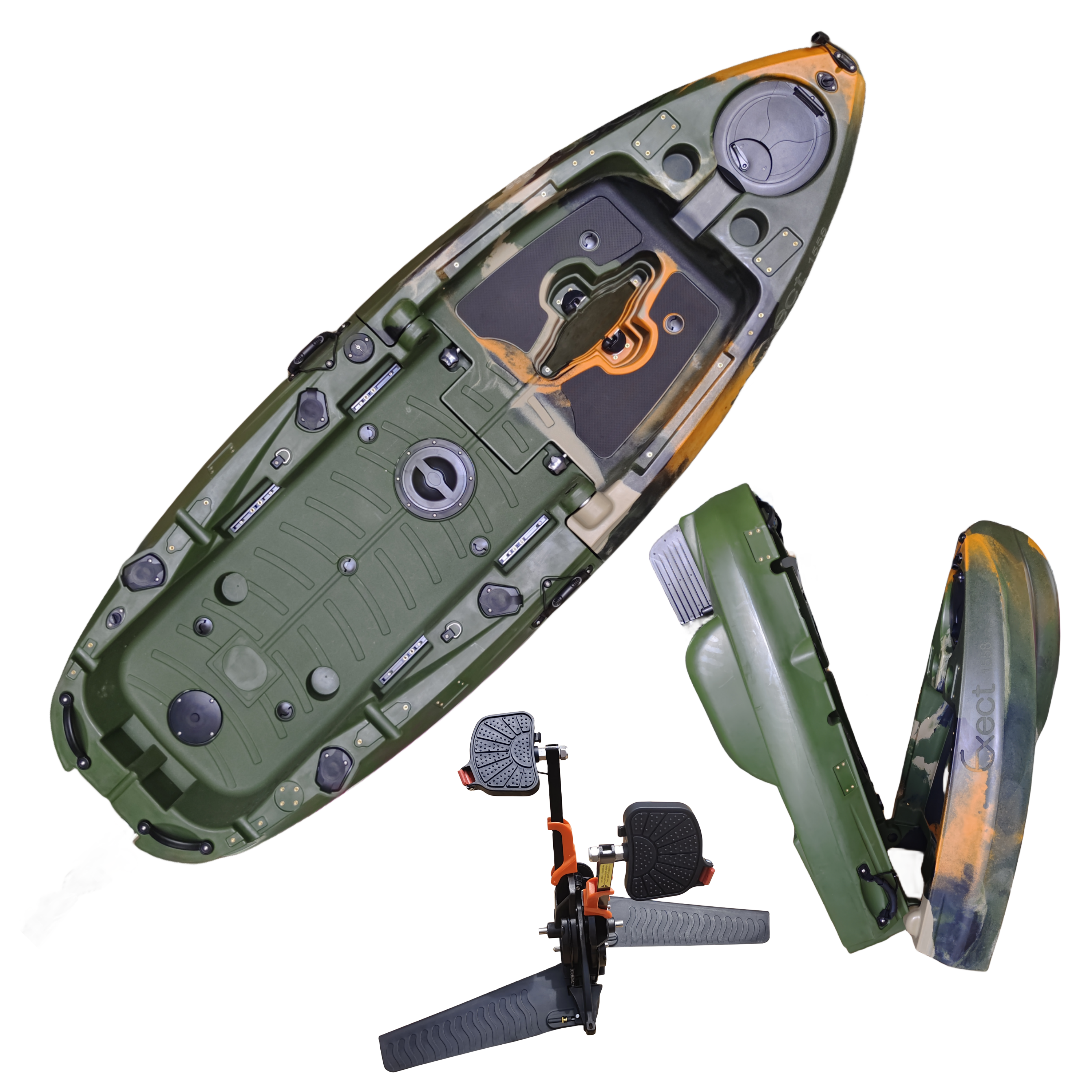 Plastic Kayak Pedal Kayak Fish - Fishing Kayak Seat ulasan dan harga