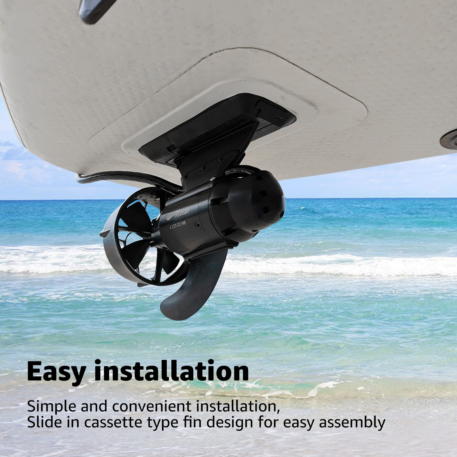 380W 600W Electric Fins Stand  - Fishing Kayak Trolling Motor ulasan dan harga