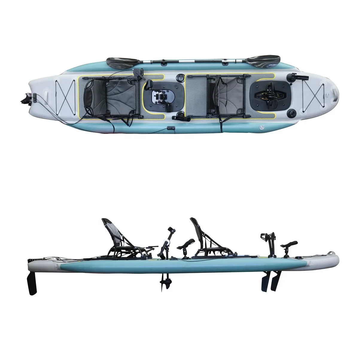 2026 14FT 2-Person Sit-On-Top  - Fishing Kayak Sit In ulasan dan harga