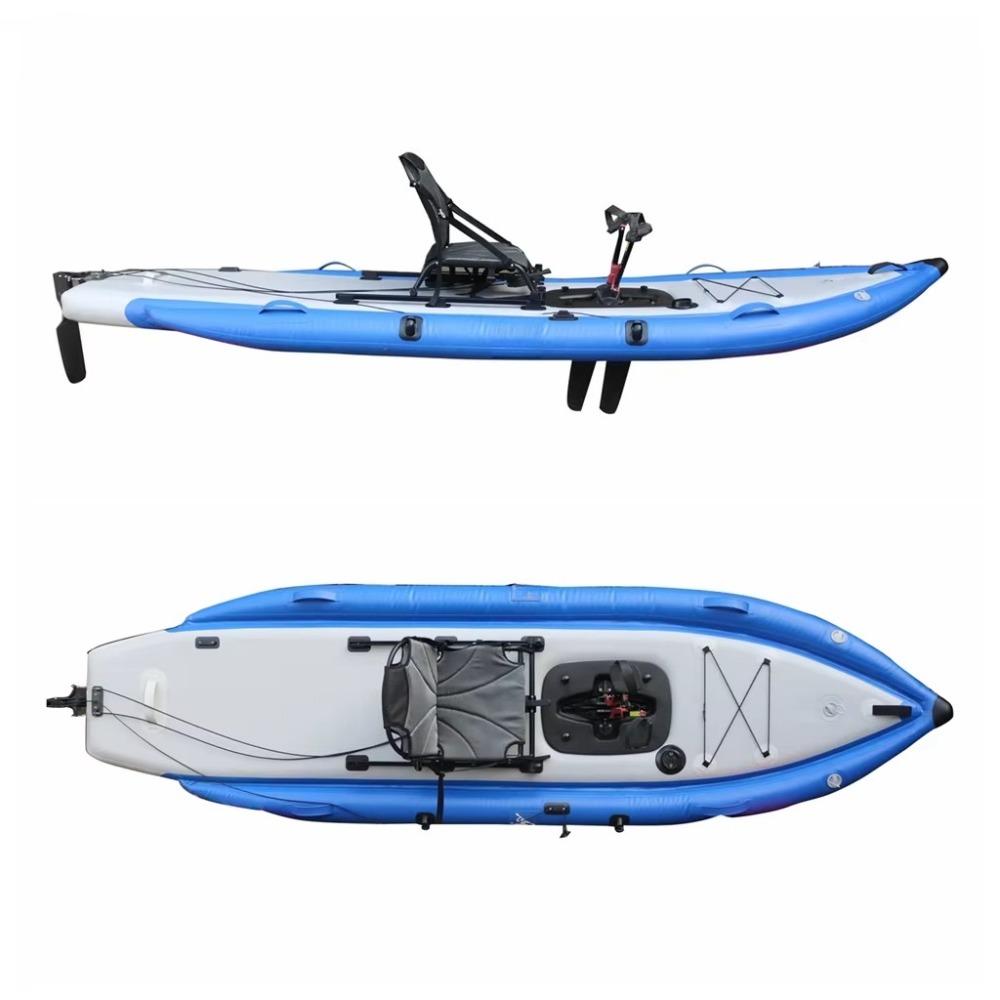 12ft Single Sit-On-Top Inflata - Fishing Kayak Pedal Drive ulasan dan harga