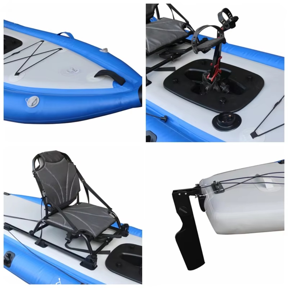 12ft Single Sit-On-Top Inflata - Fishing Kayak Pedal Drive ulasan dan harga