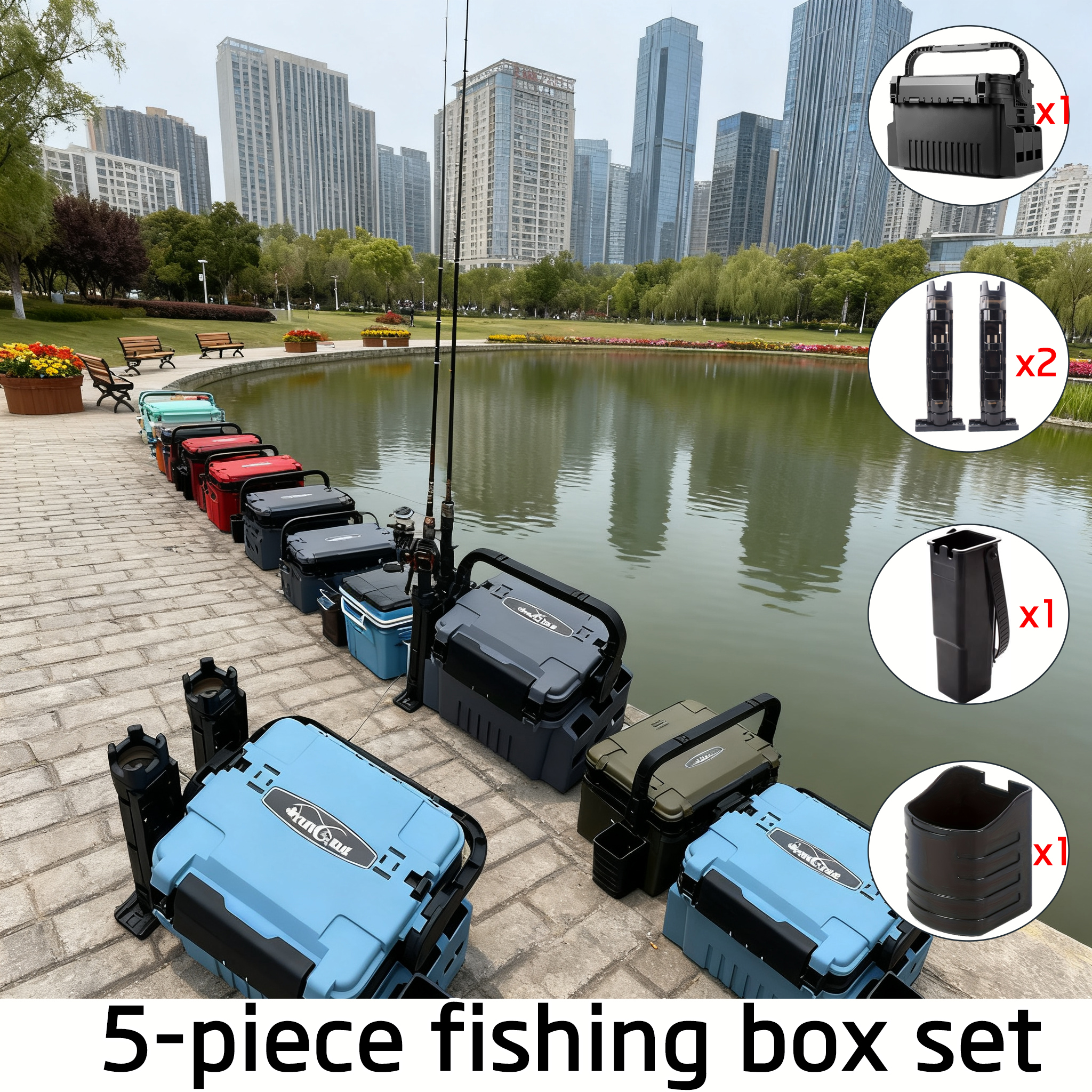 Heavy Duty Fishing Tackle Stor - Fishing Kayak Crate ulasan dan harga