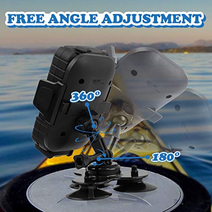Strong Suction Phone Mount Bas - Fishing Kayak Fish Finder Mount ulasan dan harga