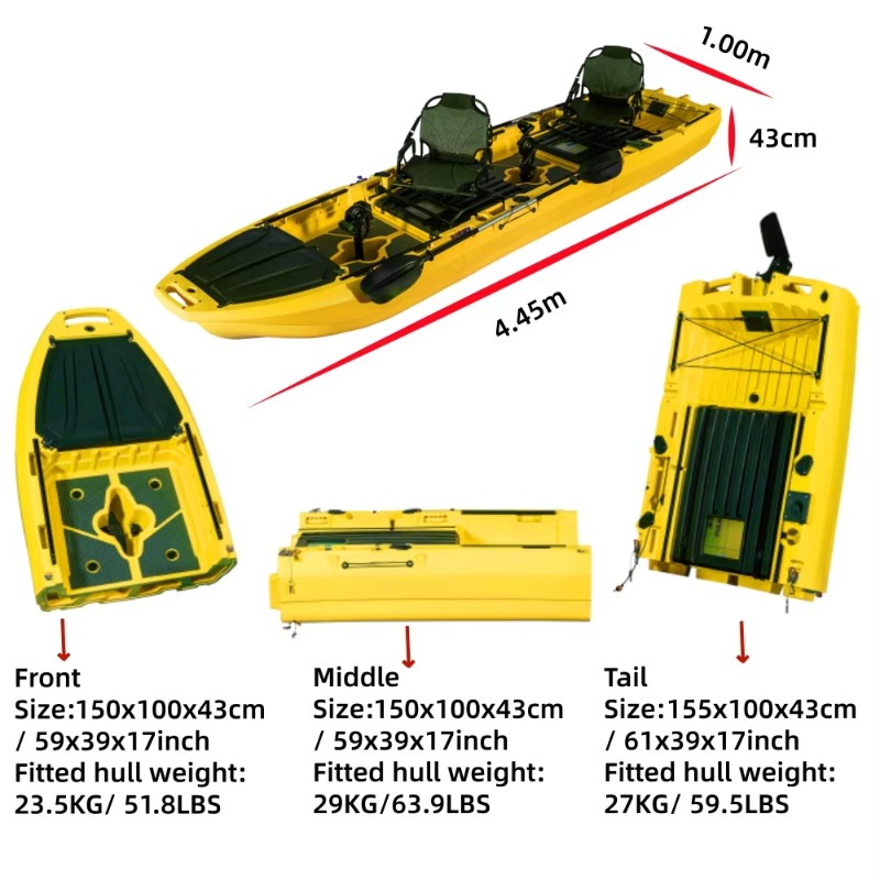 Airo Popular Modular 10ft/14ft - Fishing Kayak Sit In ulasan dan harga