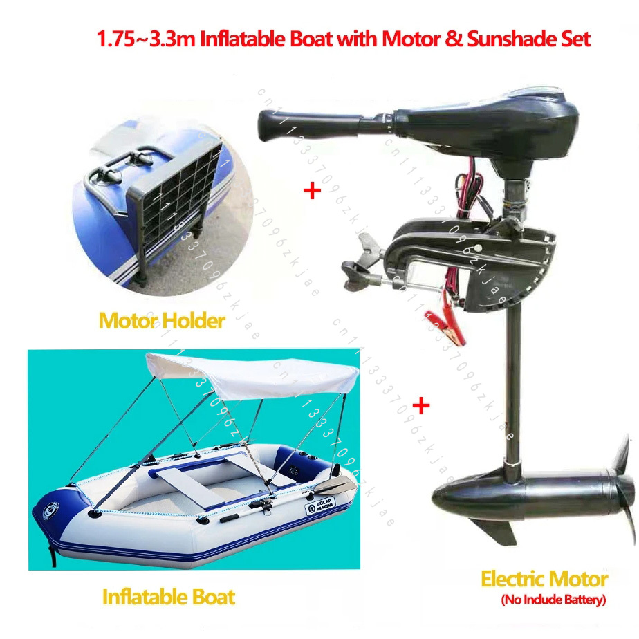 1.75~3.3m Inflatable Boat with - Fishing Kayak Inflatable ulasan dan harga