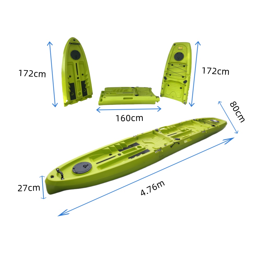 New Modular Tandem Double Sit- - Fishing Kayak Paddle ulasan dan harga